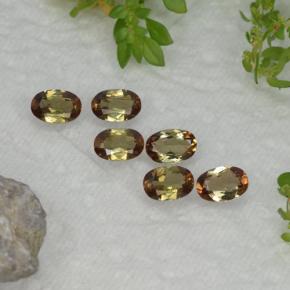 Pedras preciosas de andaluzita multicolorido natural de 2,54 ct, corte oval, VVS-VS