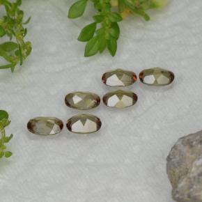 Pedras preciosas de andaluzita multicolorido natural de 2,54 ct, corte oval, VVS-VS