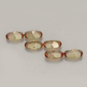 Pedras preciosas de andaluzita multicolorido natural de  ct, corte oval, VVS-VS