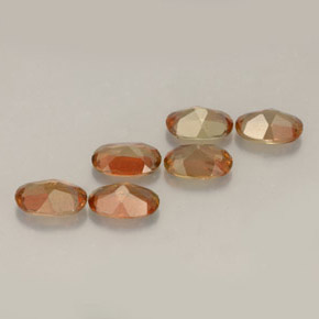 Pedras preciosas de andaluzita multicolorido natural de  ct, corte oval, VVS-VS