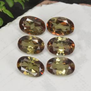 Pedras preciosas de andaluzita multicolorido natural de 2,66 ct, corte oval, VVS-VS