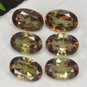 Pedras preciosas de andaluzita multicolorido natural de 2,66 ct, corte oval, VVS-VS
