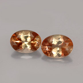 Pedras preciosas de andaluzita multicolorido natural de  ct, corte oval, VS
