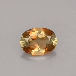 Andaluzita multicolorido natural 1,25ct, corte oval, VS