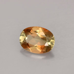 Andaluzita multicolorido natural 1,25ct, corte oval, VS
