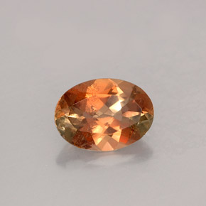 Andaluzita multicolorido natural 1,11ct, corte oval, VS