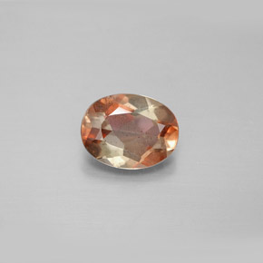 Andaluzita multicolorido natural 1,35ct, corte oval, VS-SI