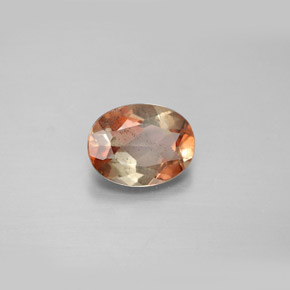 Andaluzita multicolorido natural 1,35ct, corte oval, VS-SI
