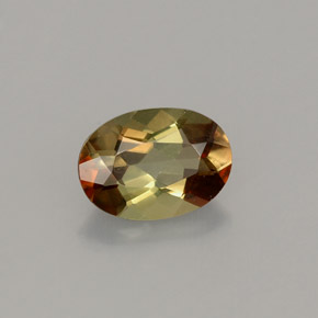 Andaluzita multicolorido natural 0,77ct, corte oval, VVS-VS