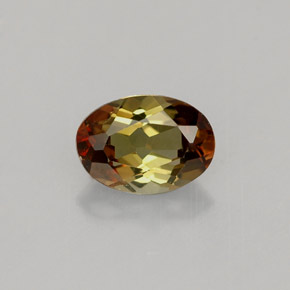 Andaluzita multicolorido natural 0,77ct, corte oval, VVS-VS