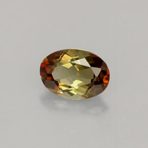 Andaluzita multicolorido natural 0,77ct, corte oval, VVS-VS