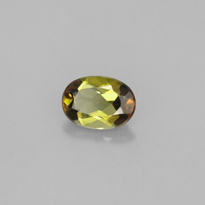 Andaluzita multicolorido natural 0,82ct, corte oval, VVS-VS