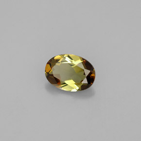 Andaluzita multicolorido natural 0,76ct, corte oval, VVS-VS