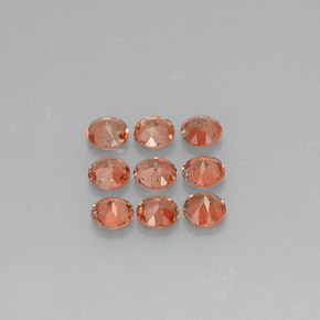 Pedras preciosas de andaluzita multicolorido natural de 2,25 ct, corte redondo, VS
