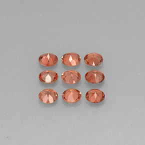Pedras preciosas de andaluzita multicolorido natural de  ct, corte redondo, VS