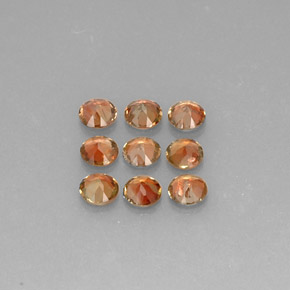 Pedras preciosas de andaluzita multicolorido natural de  ct, corte redondo, VS