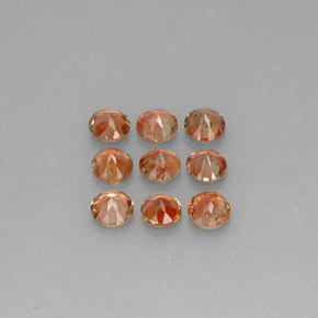 Pedras preciosas de andaluzita multicolorido natural de 2,28 ct, corte redondo, VS