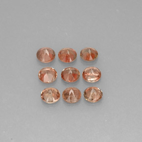 Pedras preciosas de andaluzita multicolorido natural de  ct, corte redondo, VS