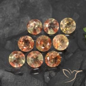 Pedras preciosas de Andaluzita Multicolorido natural de 2.18 ct, Redondo, VS