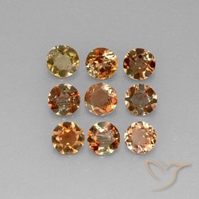 Pedras preciosas de Andaluzita Multicolorido natural de 2.06 ct, Redondo, VS
