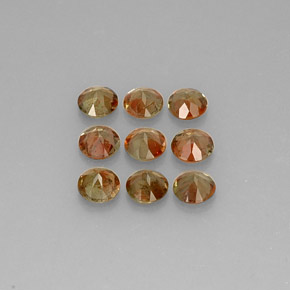 Pedras preciosas de andaluzita multicolorido natural de 2,09 ct, corte redondo, VS