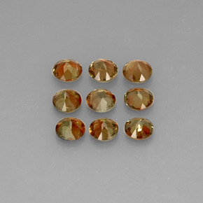 Pedras preciosas de andaluzita multicolorido natural de  ct, corte redondo, VS