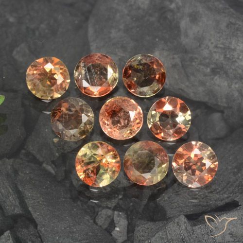 1.90ctw Natural Multicolorido Andaluzita, Redondo, VS