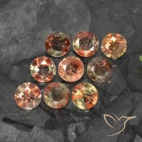 Pedras preciosas de Andaluzita Multicolorido natural de 1.90 ct, Redondo, VS