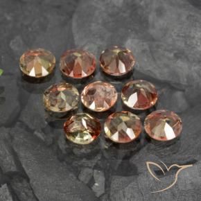 Pedras preciosas de Andaluzita Multicolorido natural de 1.90 ct, Redondo, VS