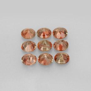 Pedras preciosas de andaluzita multicolorido natural de 2,30 ct, corte redondo, VS