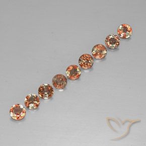 Pedras preciosas de Andaluzita Multicolorido natural de 2.10 ct, Redondo, VS