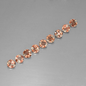 Pedras preciosas de andaluzita multicolorido natural de 2,24 ct, corte redondo, VS