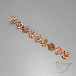 Pedras preciosas de Andaluzita Multicolorido natural de 2.16 ct, Redondo, VS