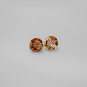 Pedras preciosas de andaluzita multicolorido natural de  ct, corte redondo, VS