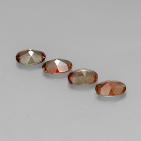 Pedras preciosas de andaluzita multicolorido natural de 1,69 ct, corte oval, VS