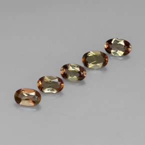 Pedras preciosas de andaluzita multicolorido natural de 2,20 ct, corte oval, VVS-VS