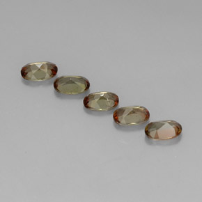 Pedras preciosas de andaluzita multicolorido natural de 2,20 ct, corte oval, VVS-VS