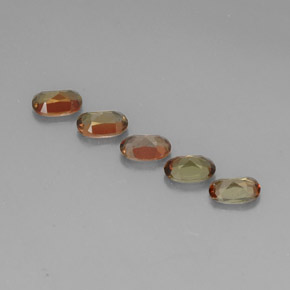 Pedras preciosas de andaluzita multicolorido natural de  ct, corte oval, VVS-VS