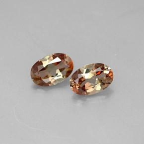 Pedras preciosas de andaluzita multicolorido natural de  ct, corte oval, VS
