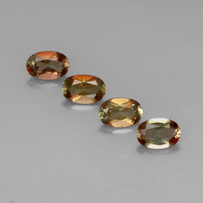 Pedras preciosas de andaluzita multicolorido natural de 1,80 ct, corte oval, VVS-VS