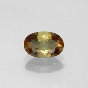 Andaluzita multicolorido natural 0,46ct, corte oval, VS
