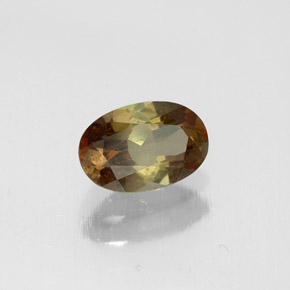 Andaluzita multicolorido natural 0,46ct, corte oval, VS