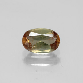 Andaluzita multicolorido natural 0,47ct, corte oval, VS-SI