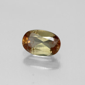 Andaluzita multicolorido natural 0,47ct, corte oval, VS-SI