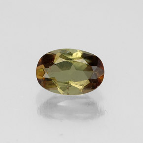 Andaluzita multicolorido natural 0,47ct, corte oval, VS-SI