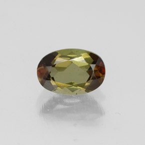 Andaluzita multicolorido natural 0,50ct, corte oval, VVS-VS