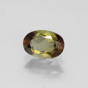 Andaluzita multicolorido natural 0,50ct, corte oval, VVS-VS