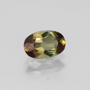 Andaluzita multicolorido natural 0,43ct, corte oval, VVS-VS