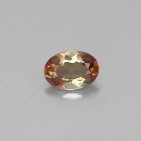Andaluzita multicolorido natural 0,39ct, corte oval, VVS-VS