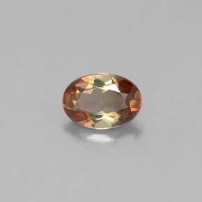Andaluzita multicolorido natural 0,39ct, corte oval, VVS-VS